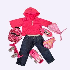 7pcs Lot of Doll Clothes & Accessories Fits 18 inch American Girl,Our Generation